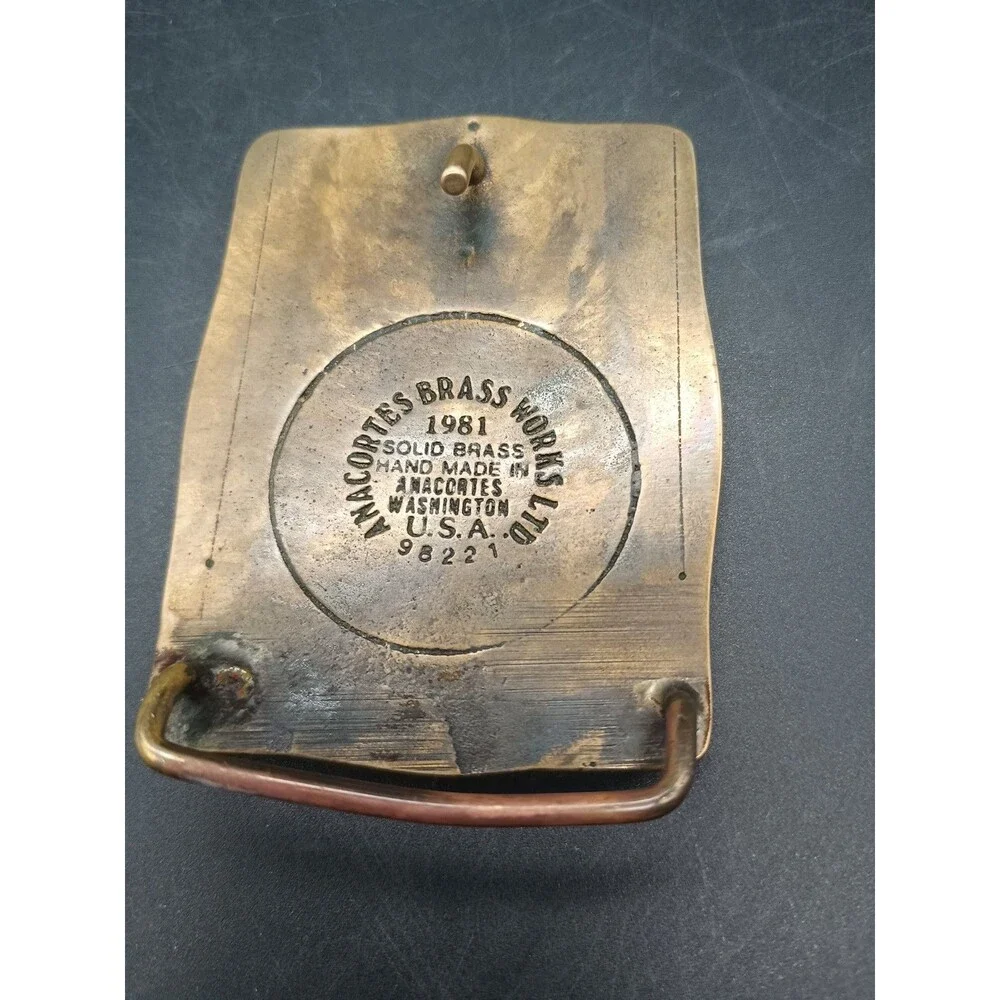 Anacortez Brass Belt Buckle Tenn Tom Waterway Contractors Morrison Knudsen Corp